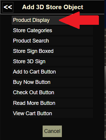 Add Product Display