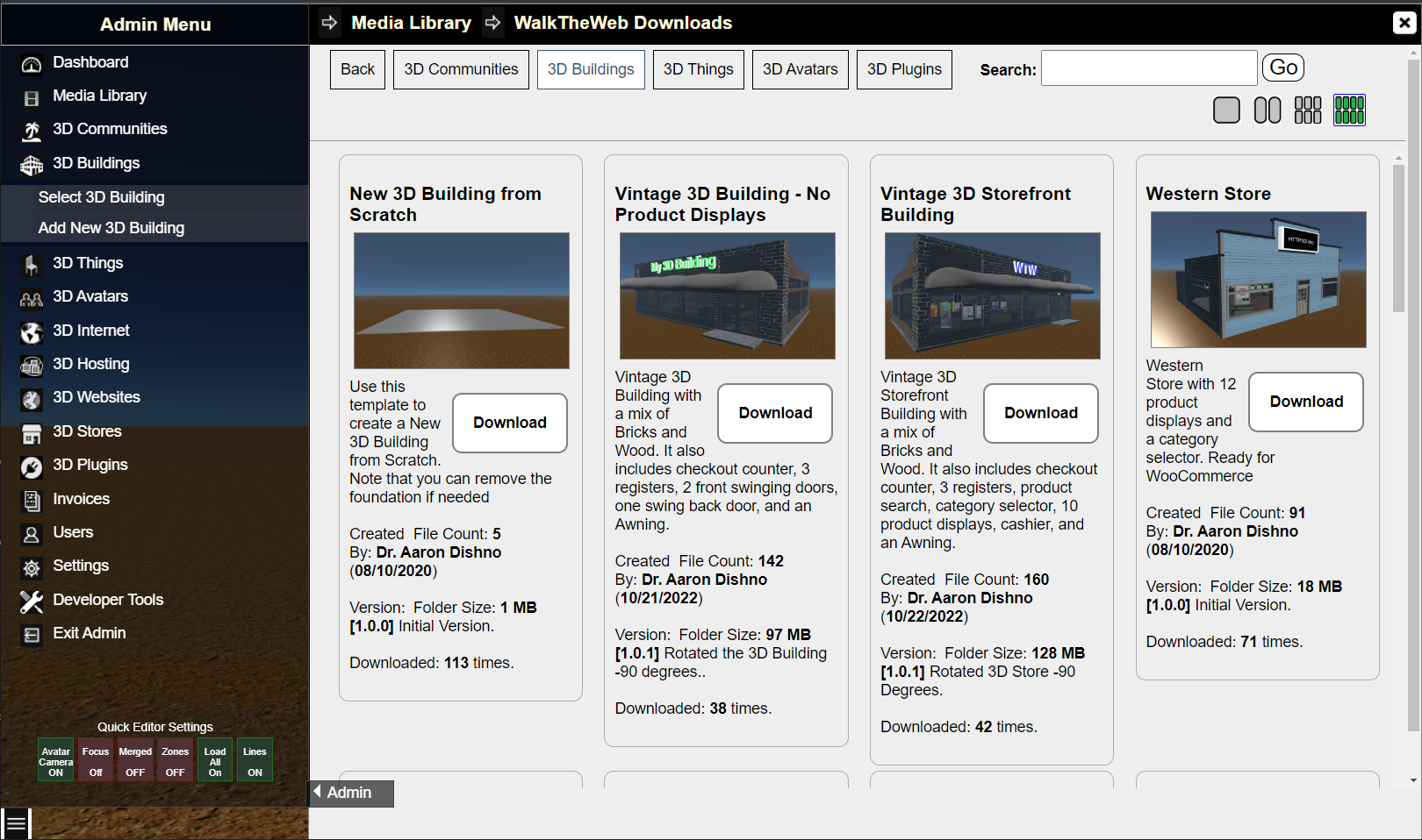 3D Building Downloads