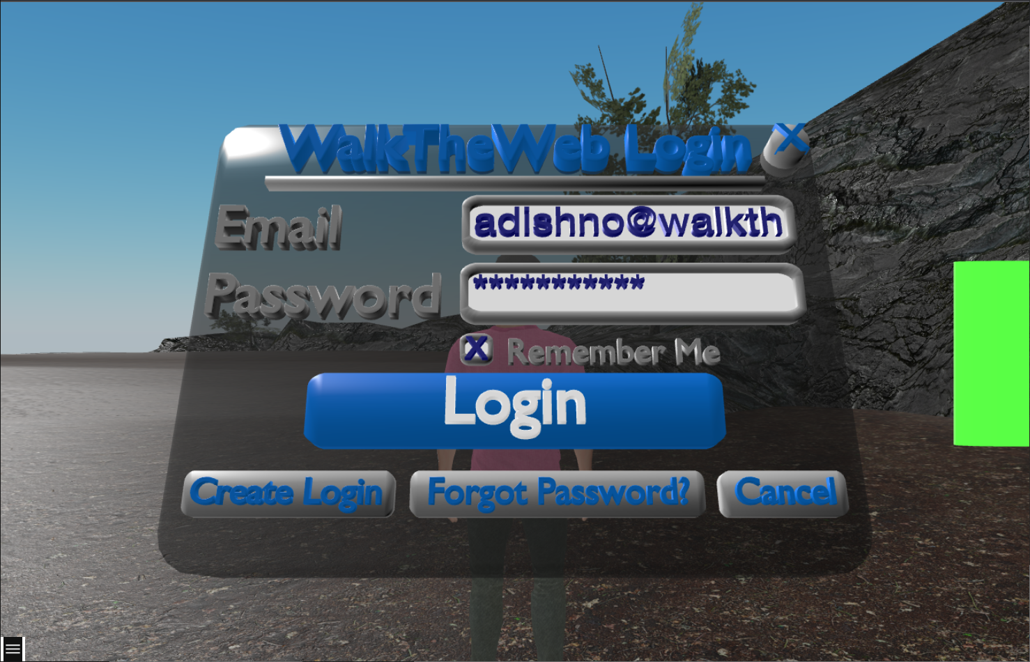 Login 3D Form