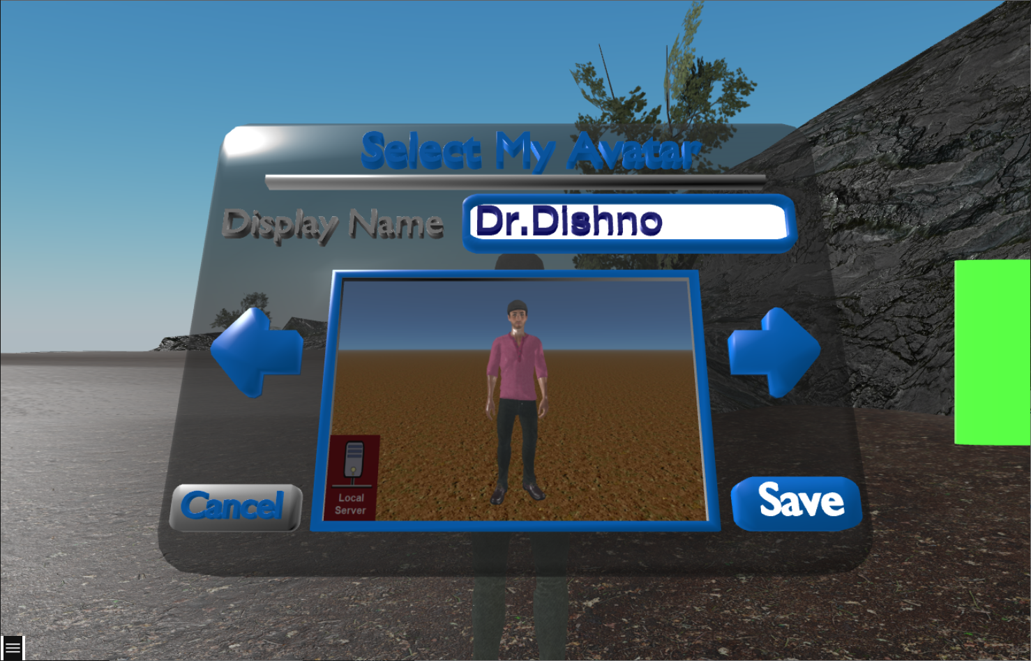 Select 3D Avatar Form