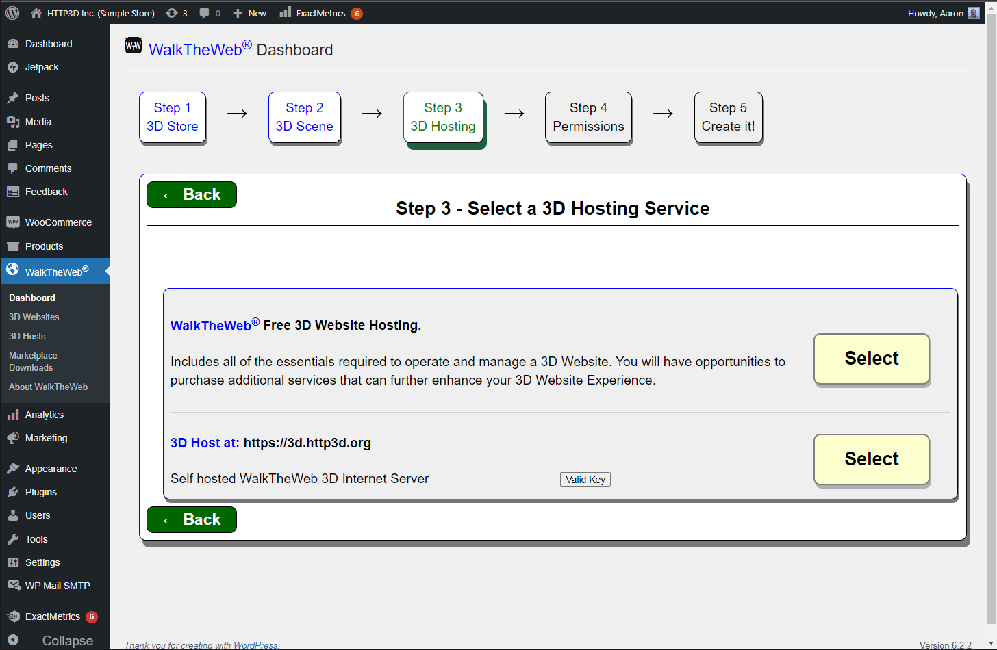 WalkTheWeb Step 3A